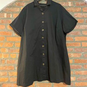 Women's Plus Size Short Sleeve Dress - Who What Wear™ Black